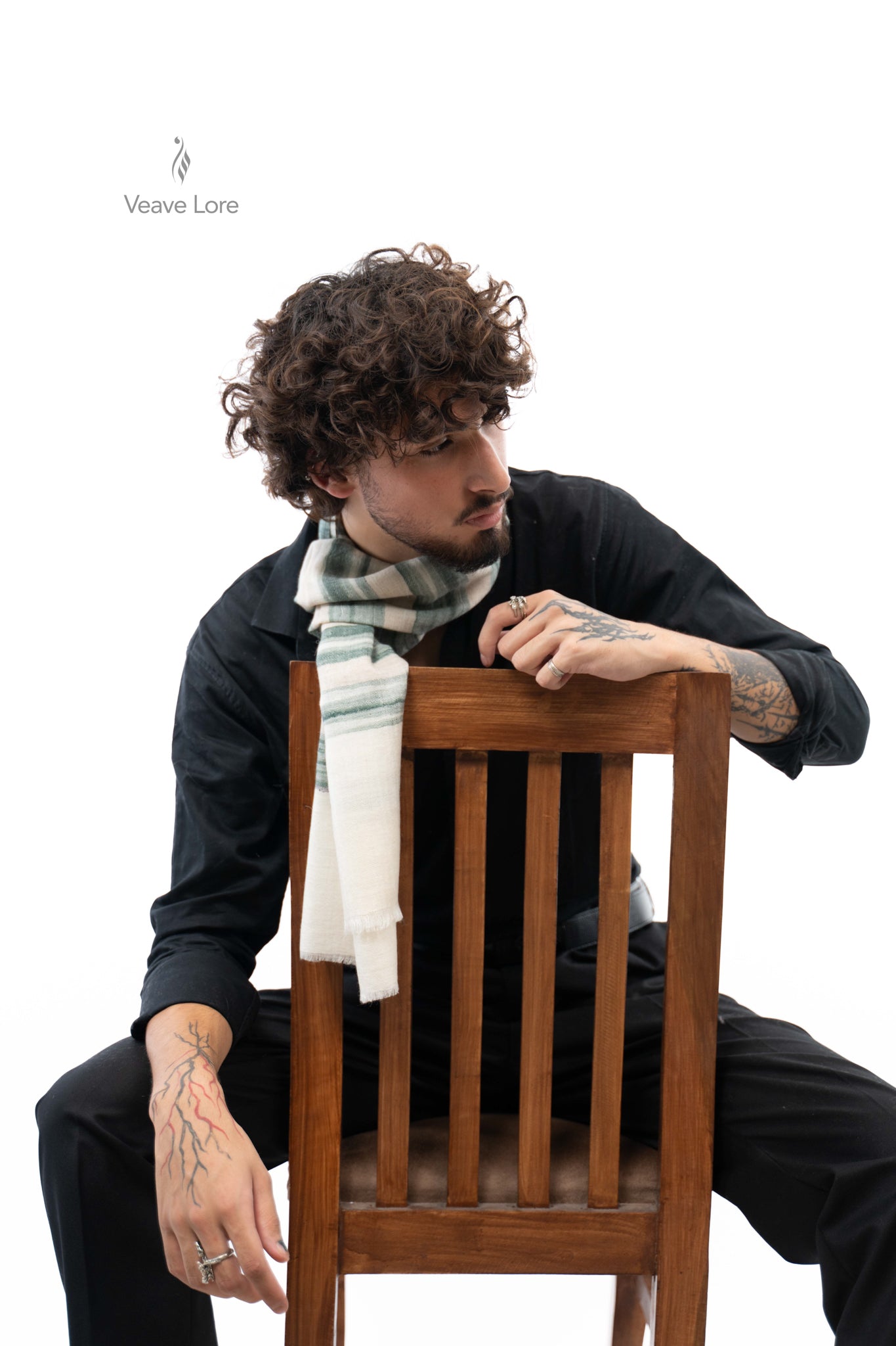 Moss Linen Pashmina Scarf