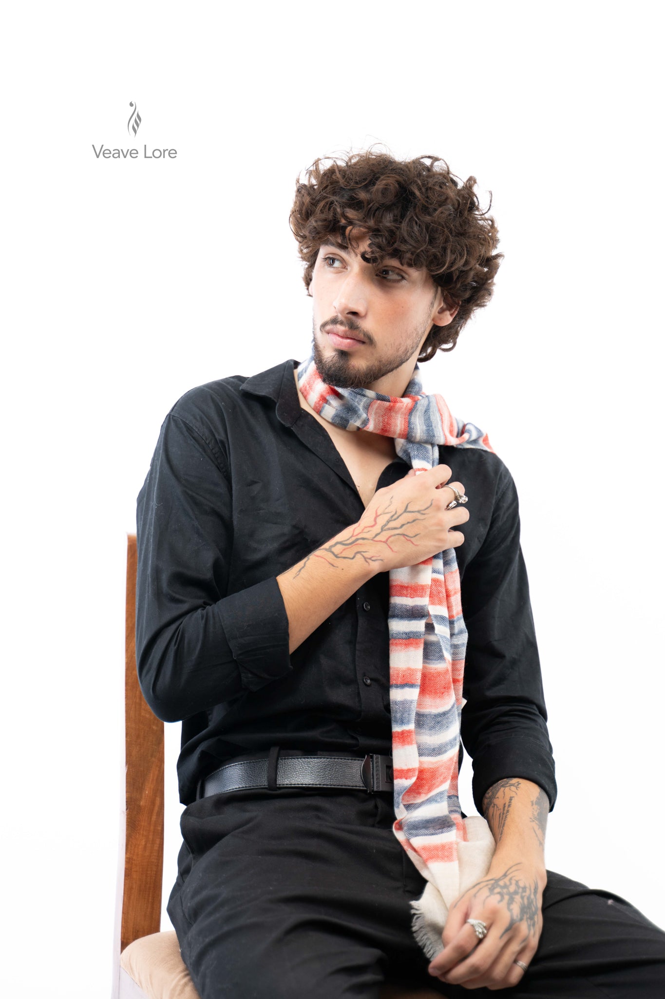 Coral Regatta Pashmina Scarf