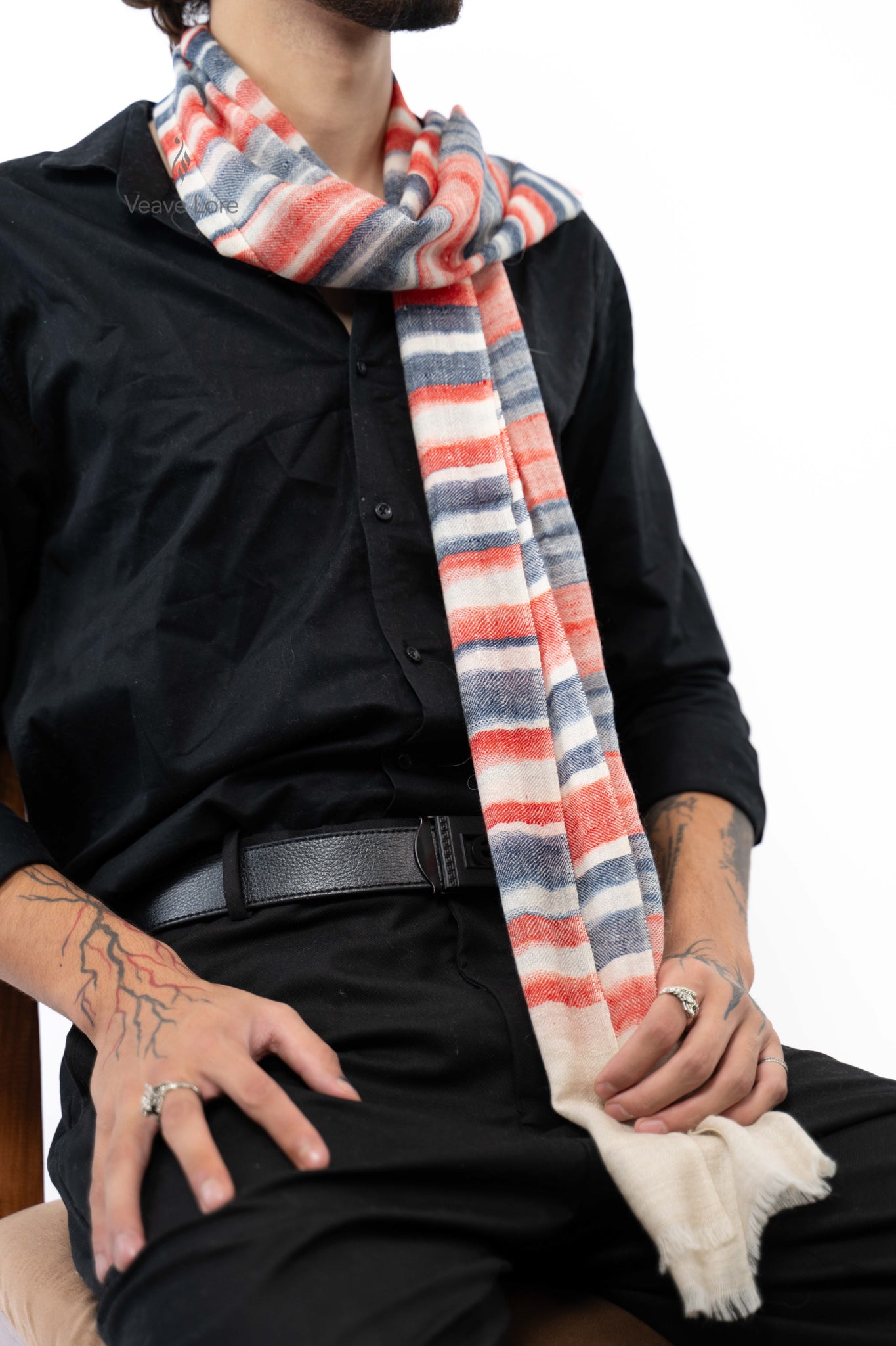 Coral Regatta Pashmina Scarf