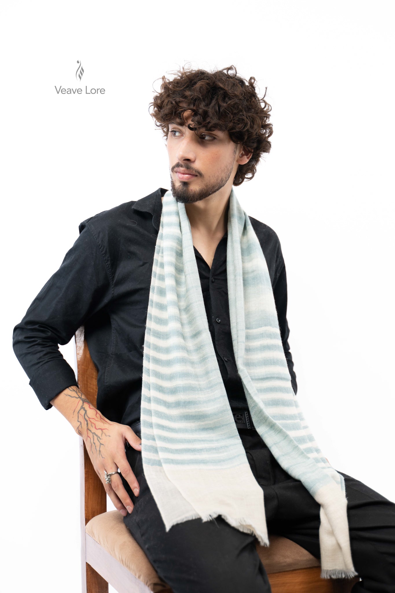 Glacier Reed Pashmina Scarf