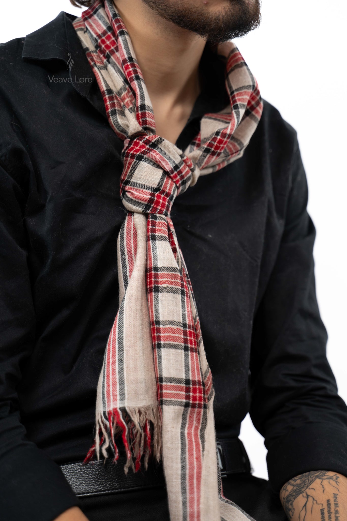 Scarlet Braemar Pashmina Scarf