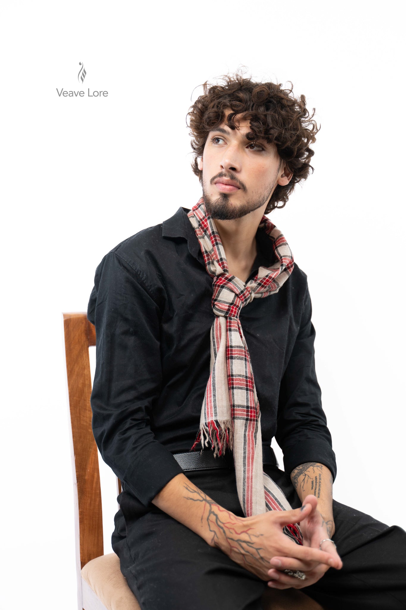 Scarlet Braemar Pashmina Scarf