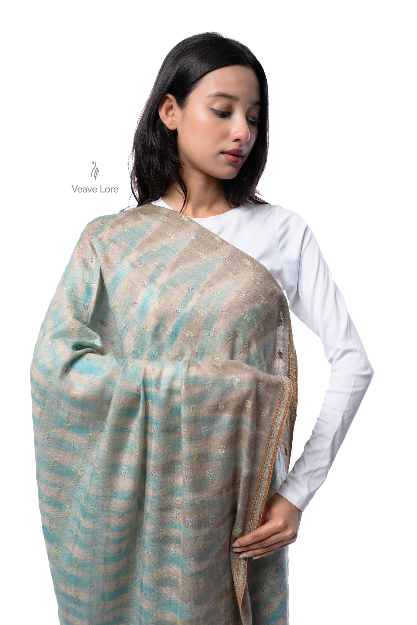 Jheel & Mist Pashmina Shawl