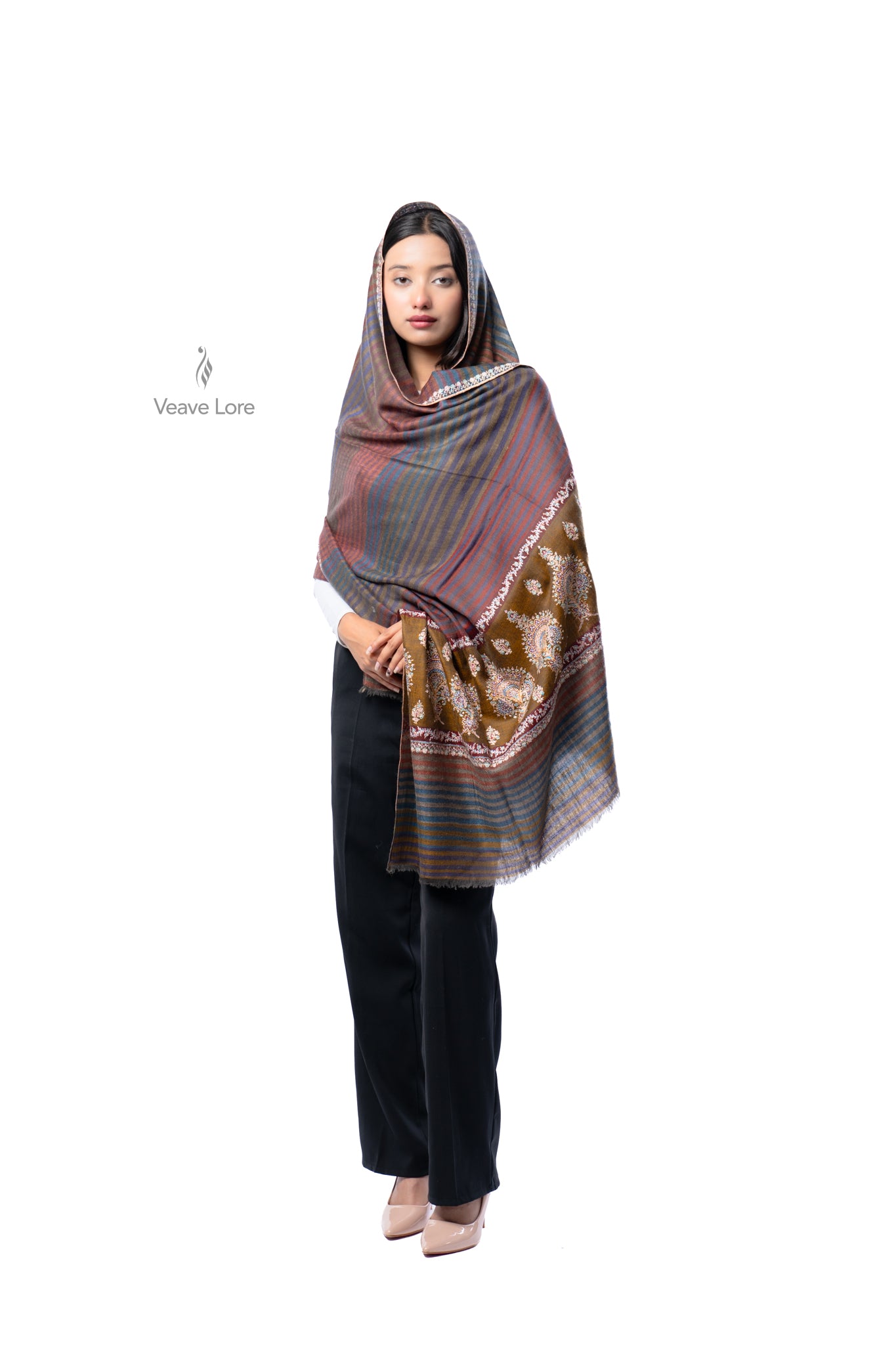 Dhoop-Chhaon Pashmina Shawl