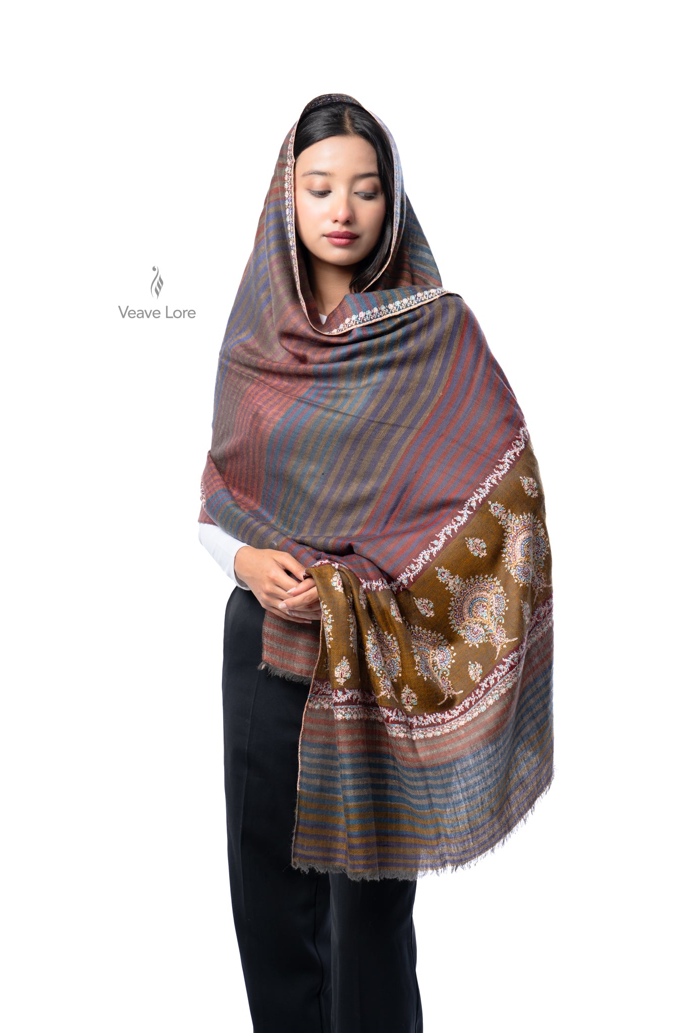 Dhoop-Chhaon Pashmina Shawl