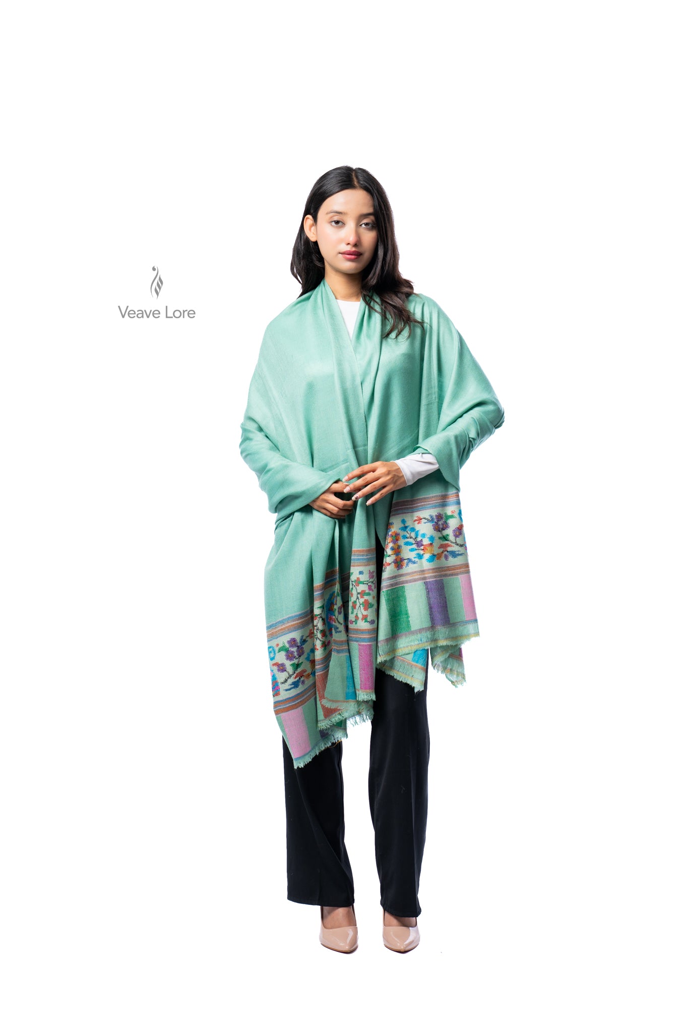 Sabzazaar The Verdant Meadow Pashmina Shawl