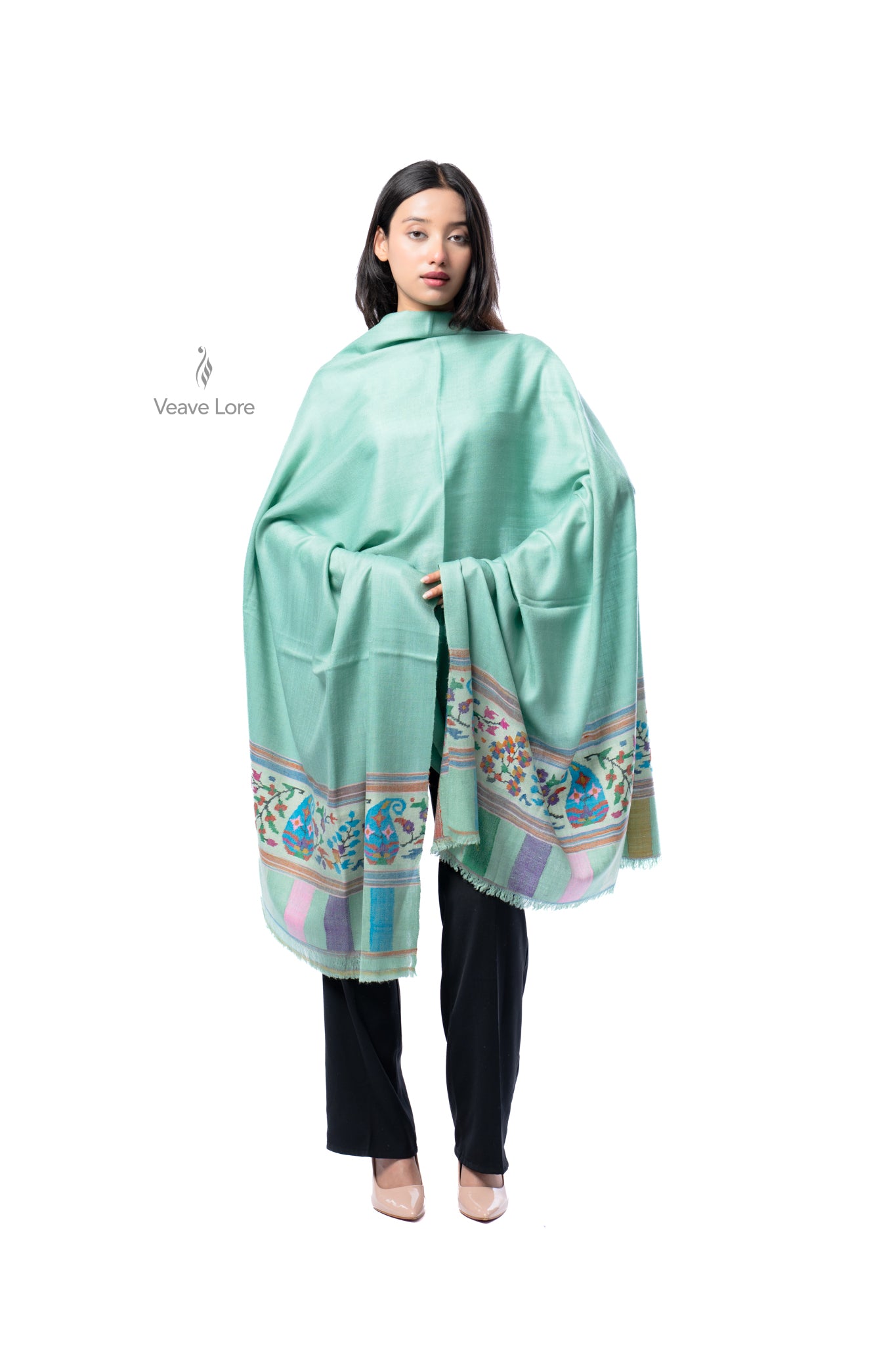 Sabzazaar The Verdant Meadow Pashmina Shawl