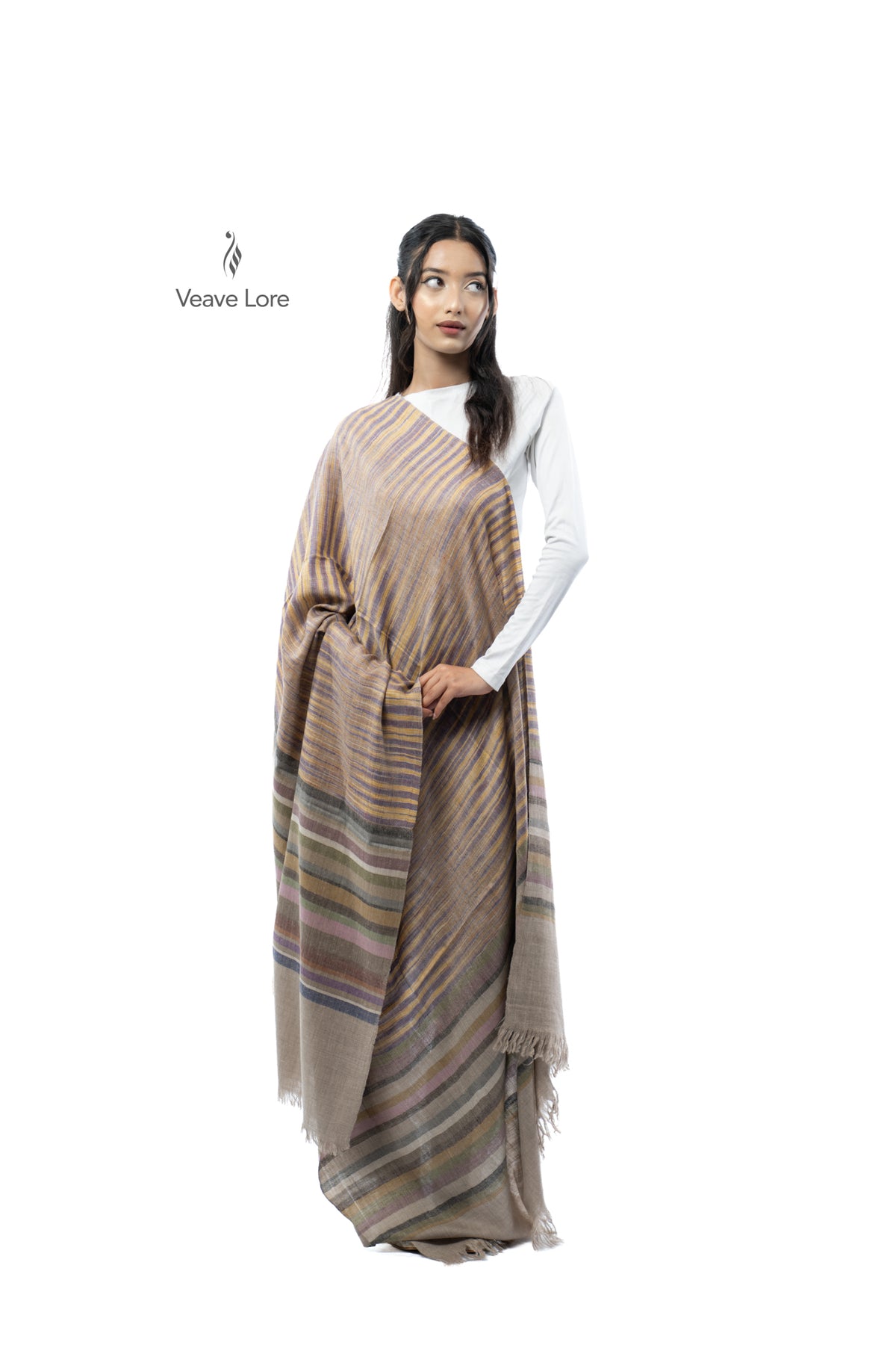 Wheat Cadence Pashmina Shawl