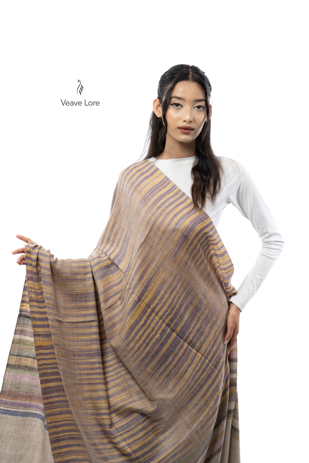 Wheat Cadence Pashmina Shawl