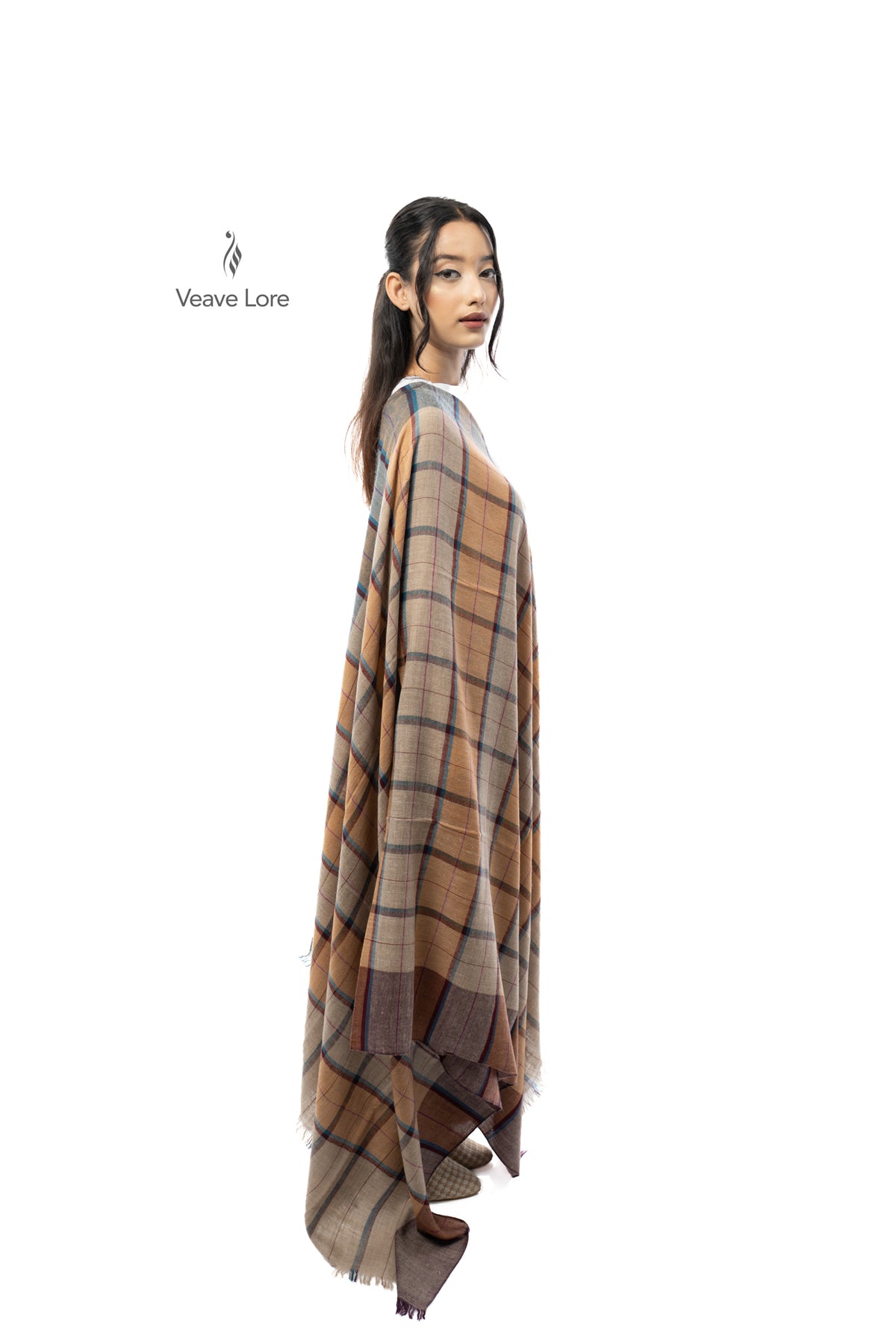 Caramel Tcollin Pashmina Shawl
