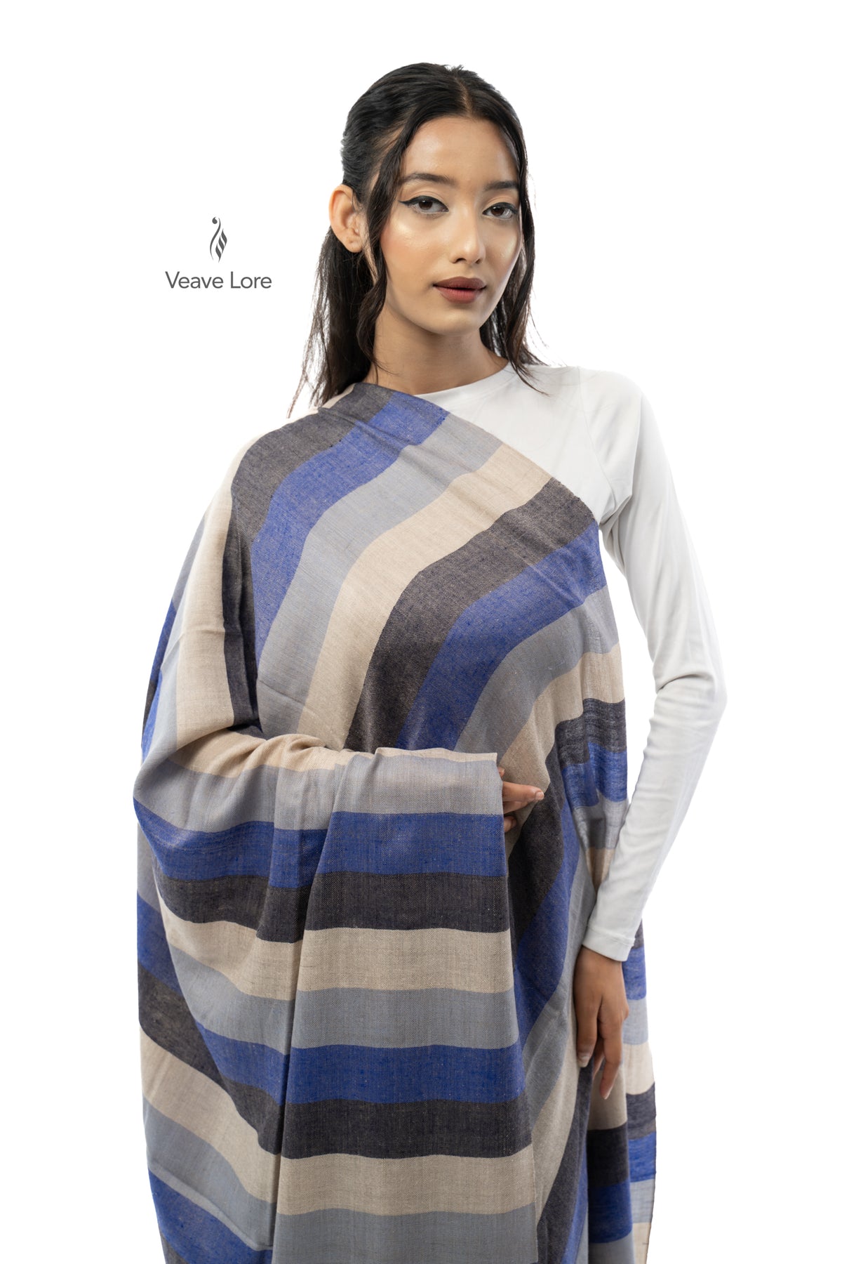 Denim Cabana Pashmina Shawl