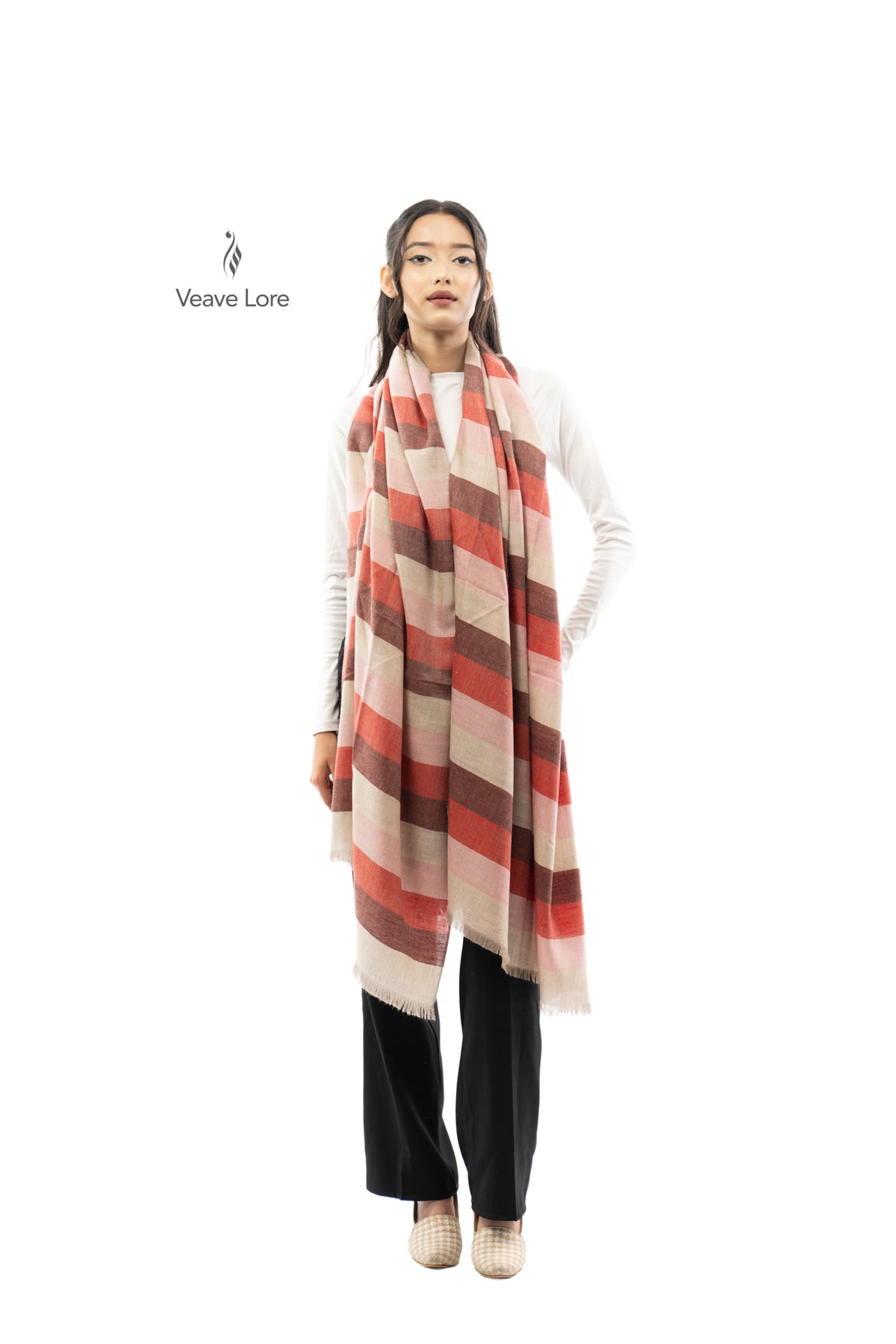 Rosewood Awning Pashmina Shawl