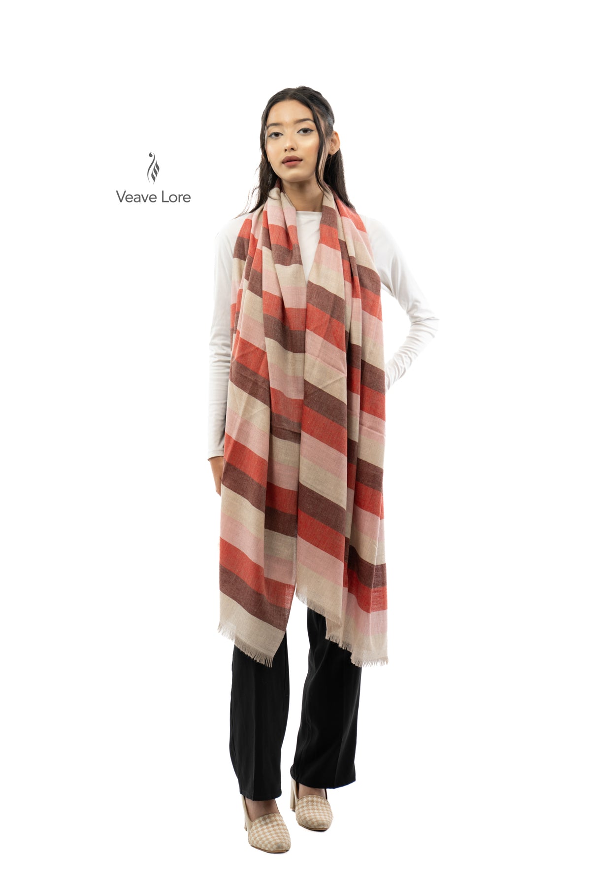 Rosewood Awning Pashmina Shawl