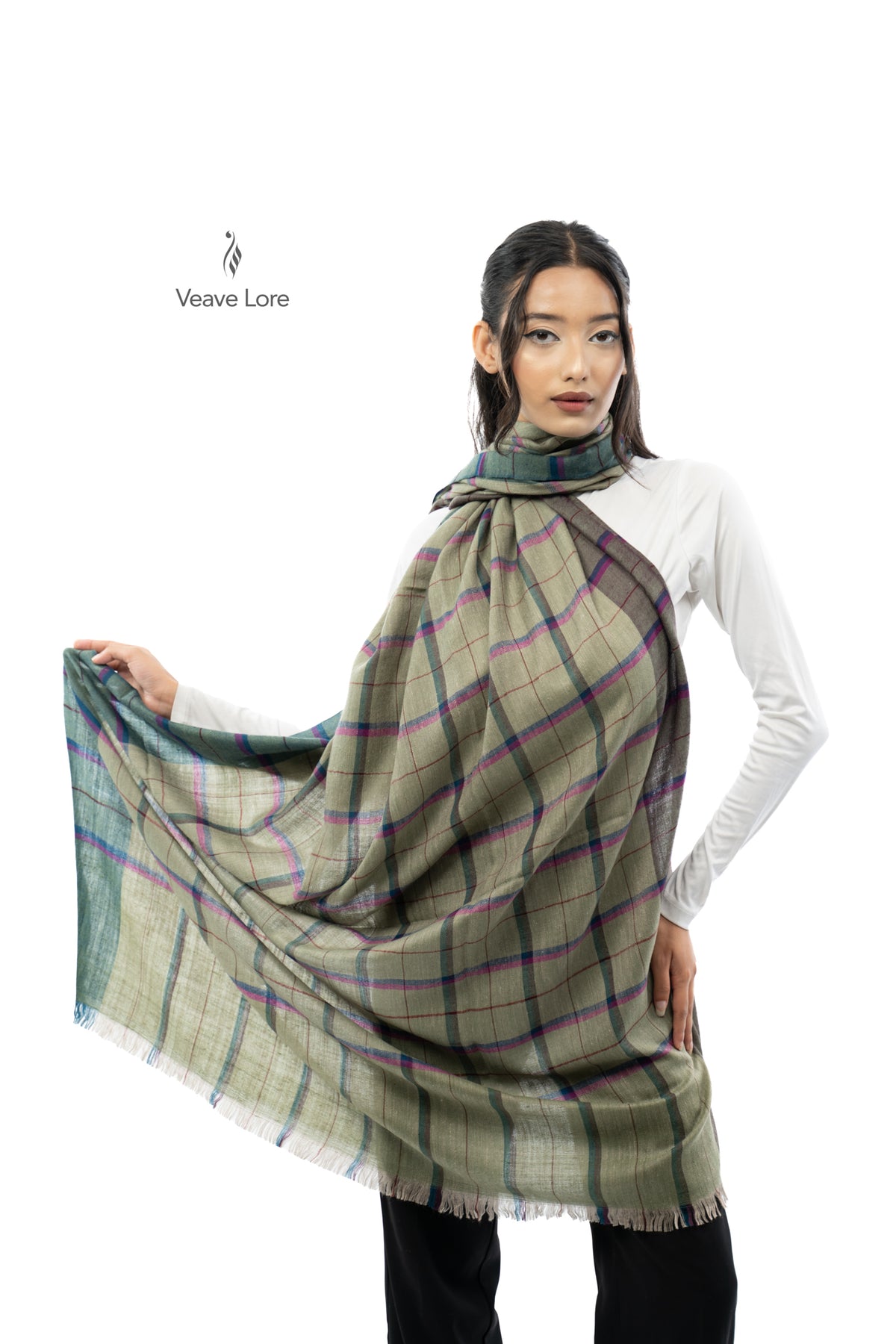 Sage Chartreuse Pashmina Shawl