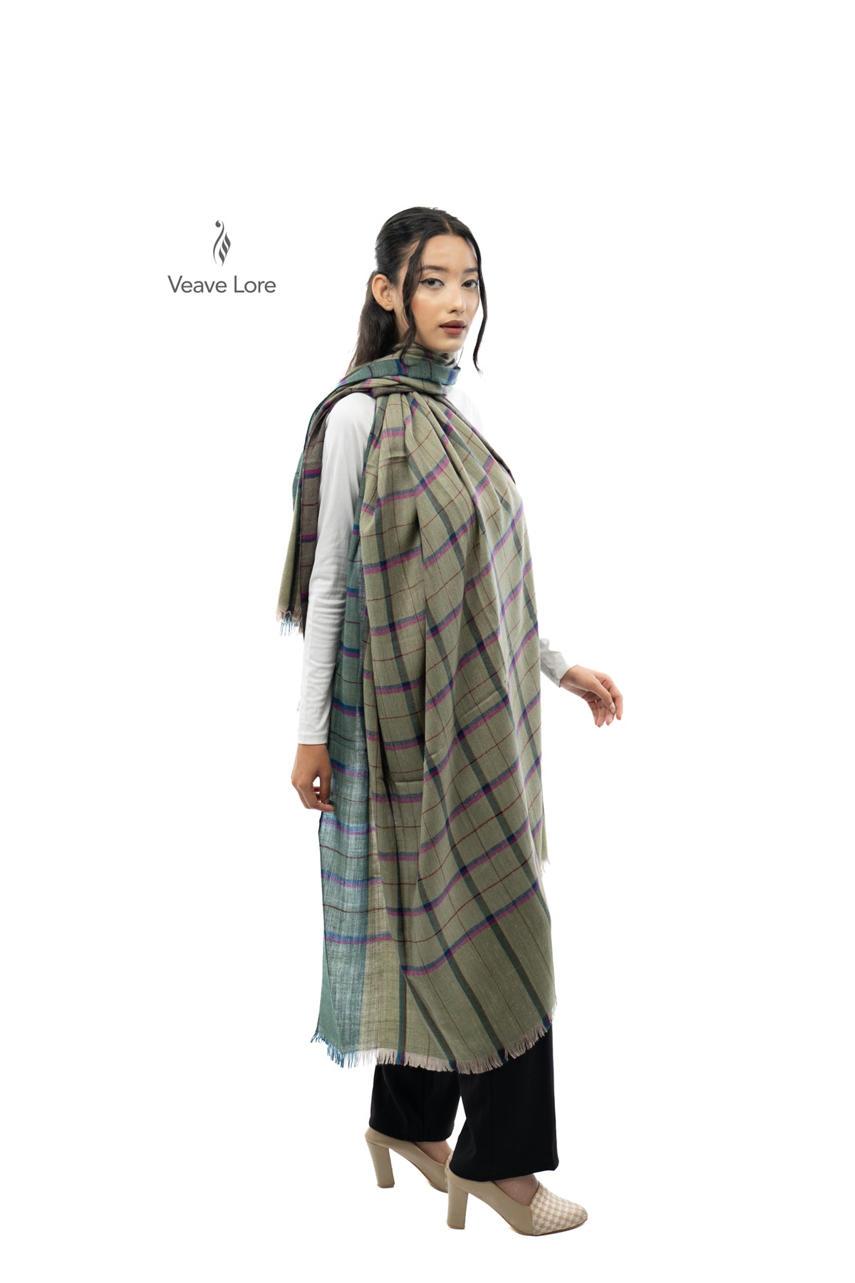 Sage Chartreuse Pashmina Shawl