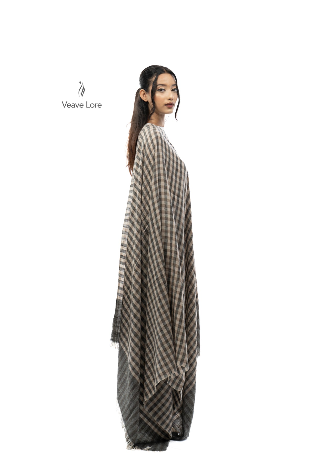 Oat Domino Pashmina Shawl