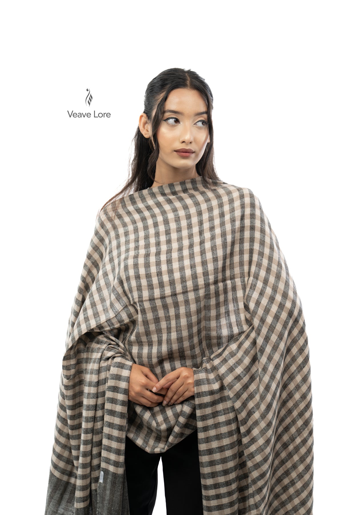 Oat Domino Pashmina Shawl