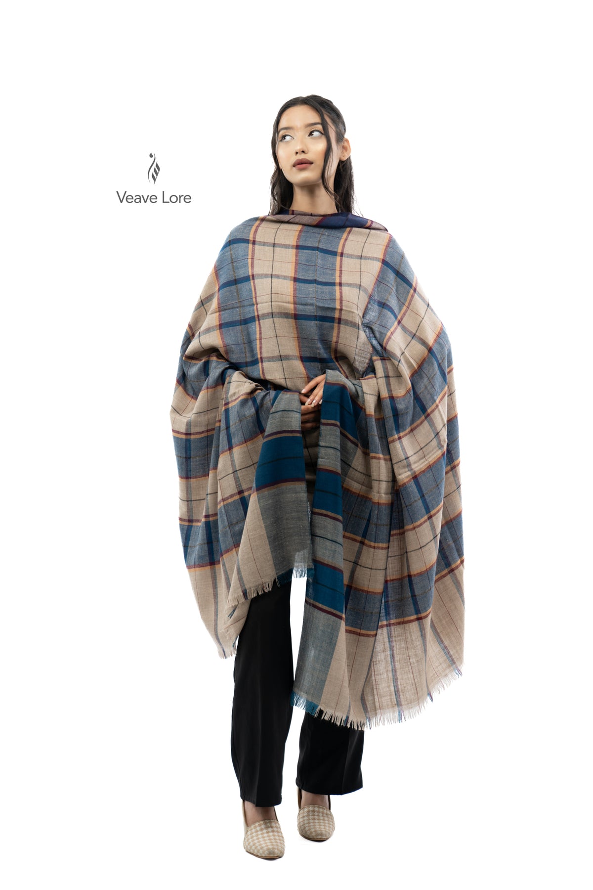 Teal Regatta Pashmina Shawl