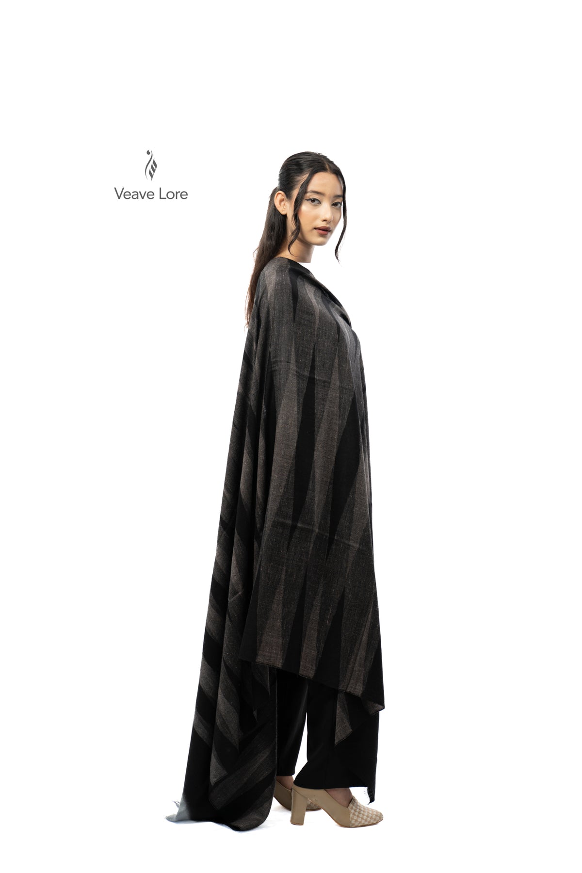 Ink Mirage Pashmina Shawl