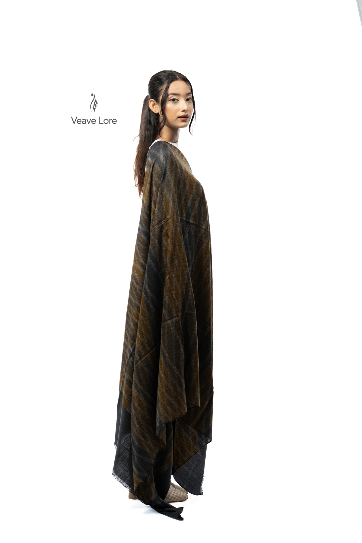 Bronze Ripple Pashmina Shawl