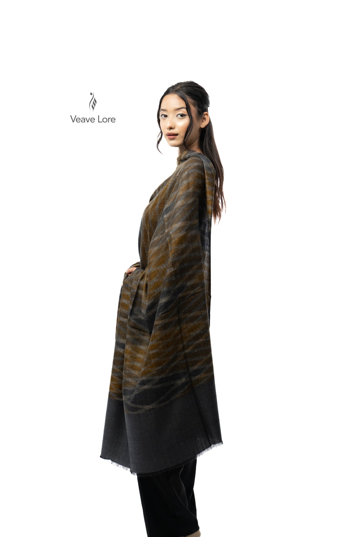 Bronze Ripple Pashmina Shawl