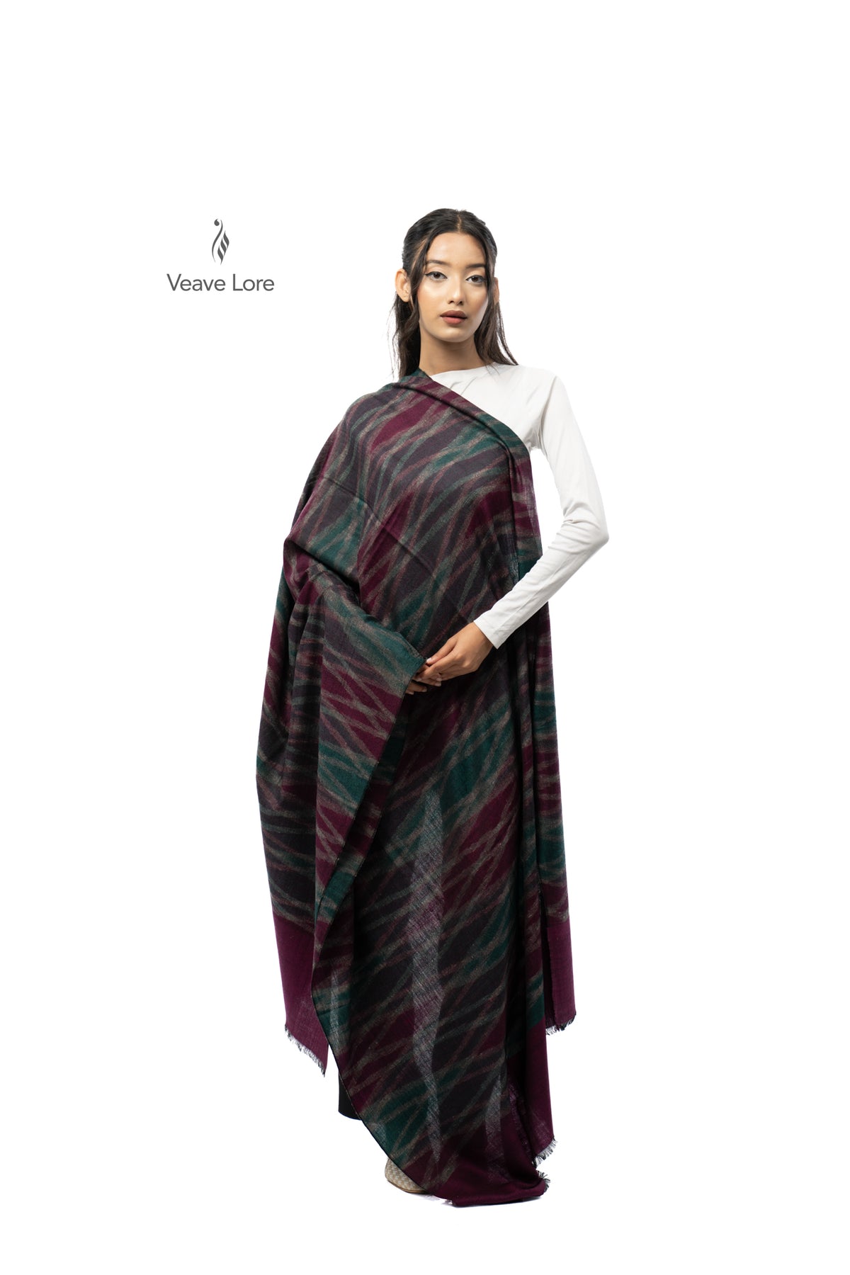 Merlot Cascade Pashmina Shawl