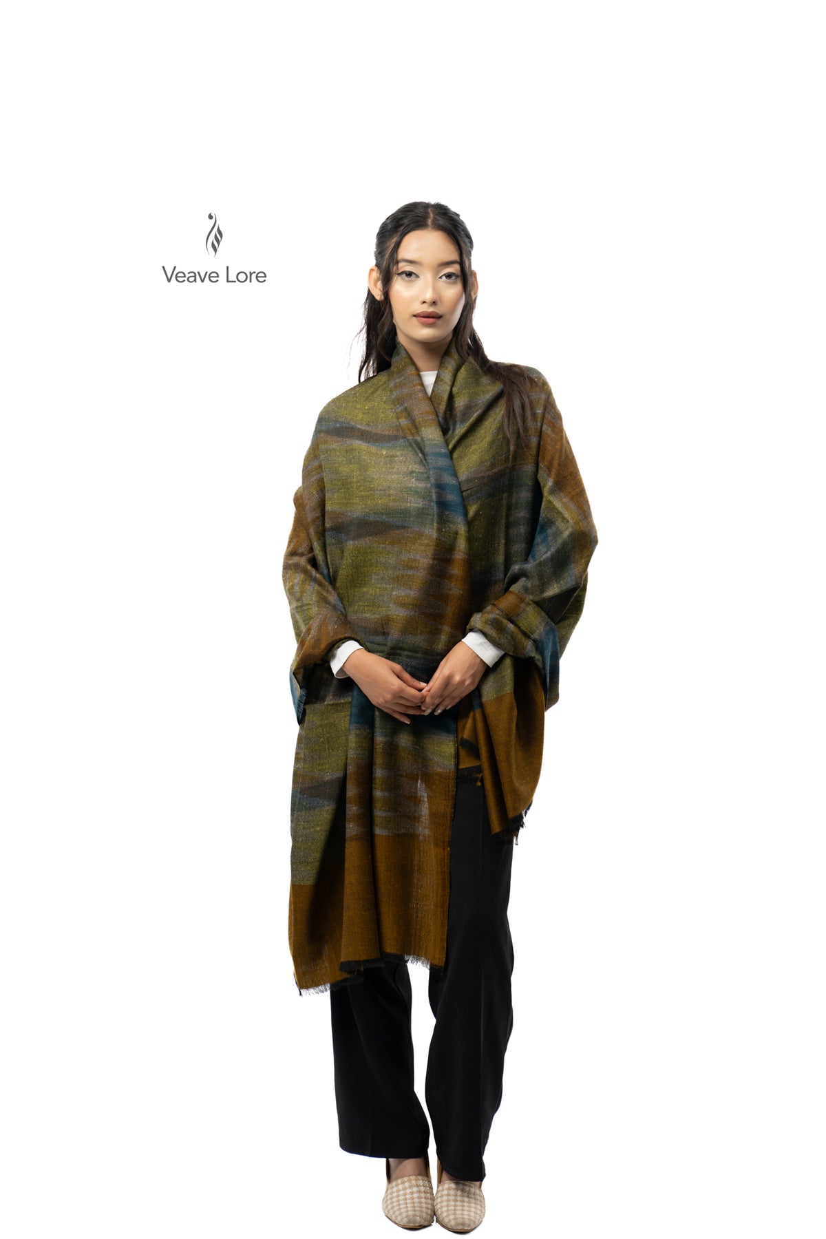 Loden Strata Pashmina Shawl