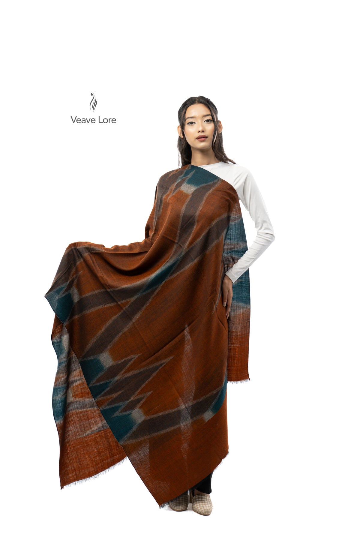 Chestnut Lodestar Pashmina Shawl