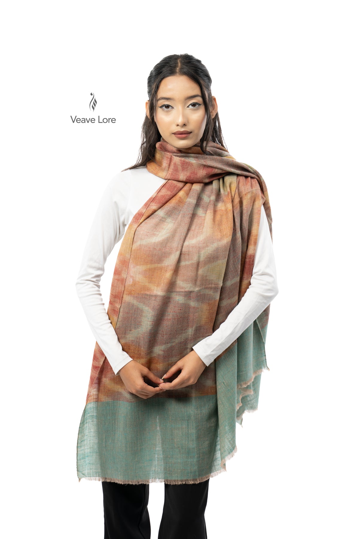 Terracotta Solstice Pashmina Shawl