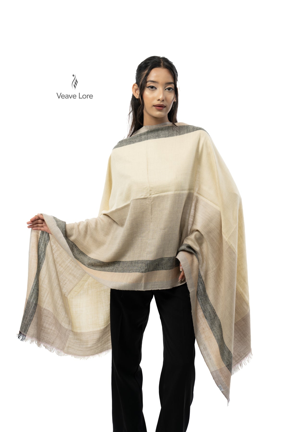 Parchment Frame Pashmina Stole