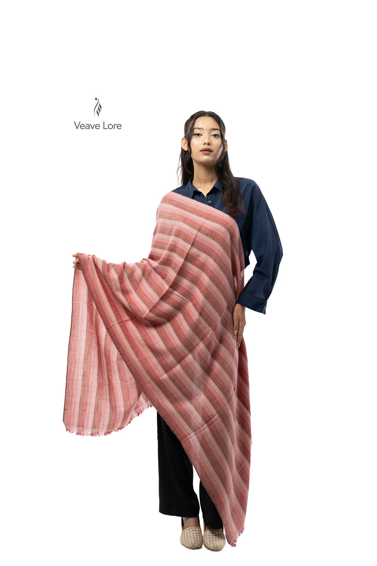 Rosewood Tier Pashmina Stole