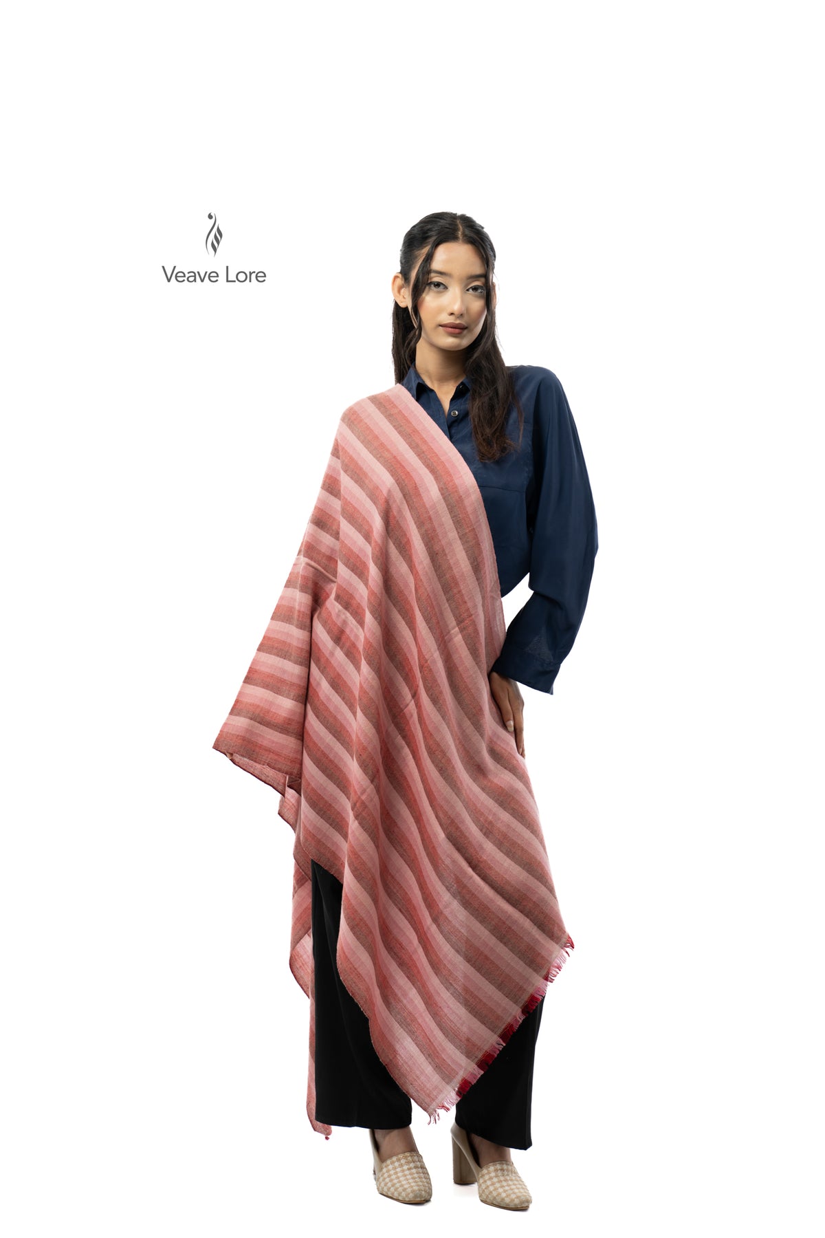 Rosewood Tier Pashmina Stole