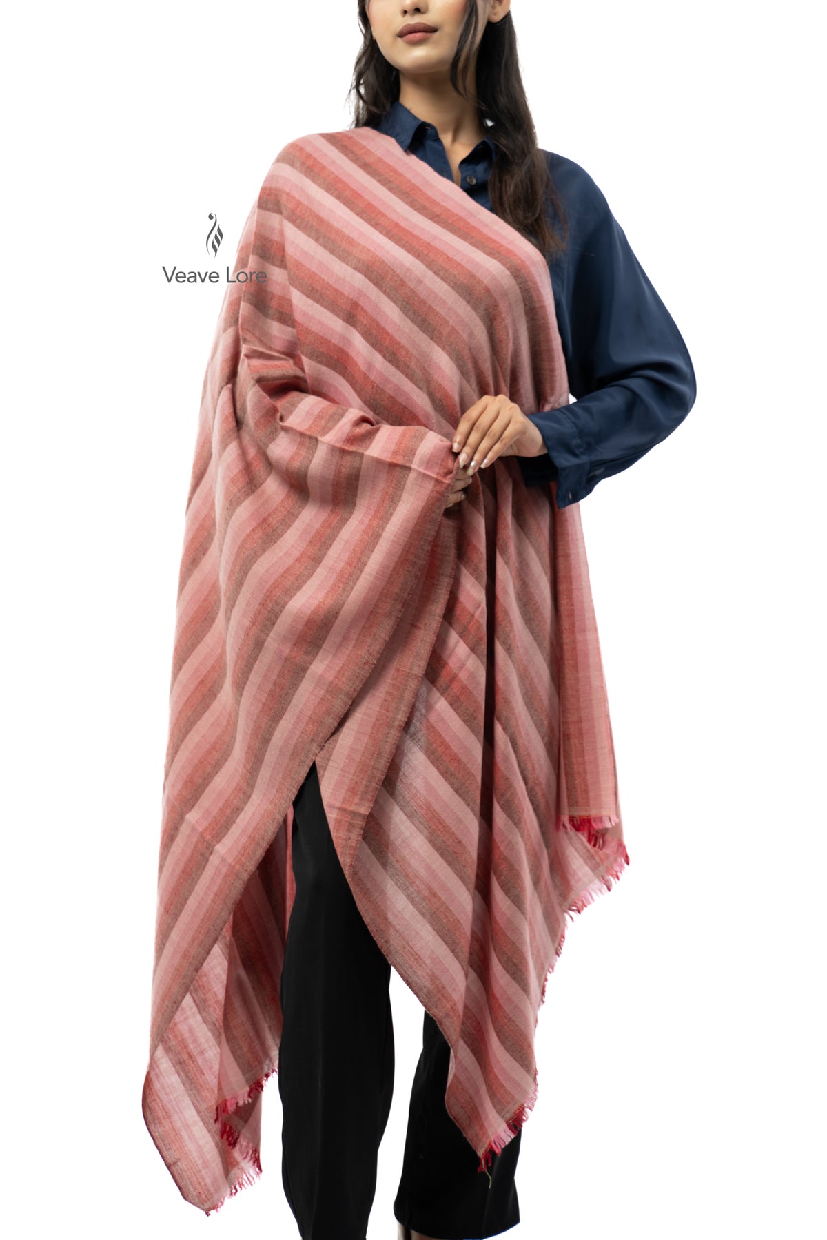 Rosewood Tier Pashmina Stole