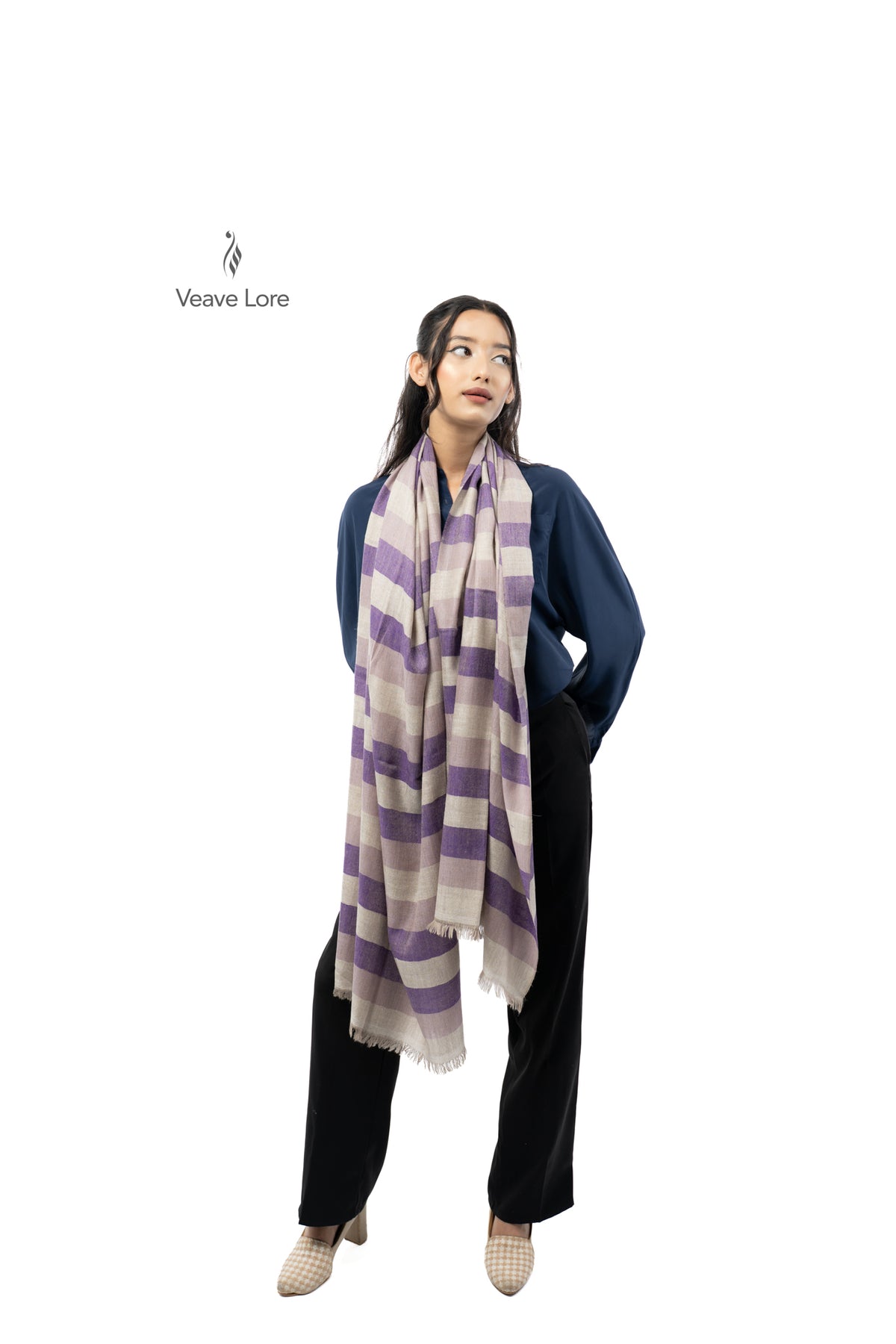 Amethyst Stratum Pashmina Stole