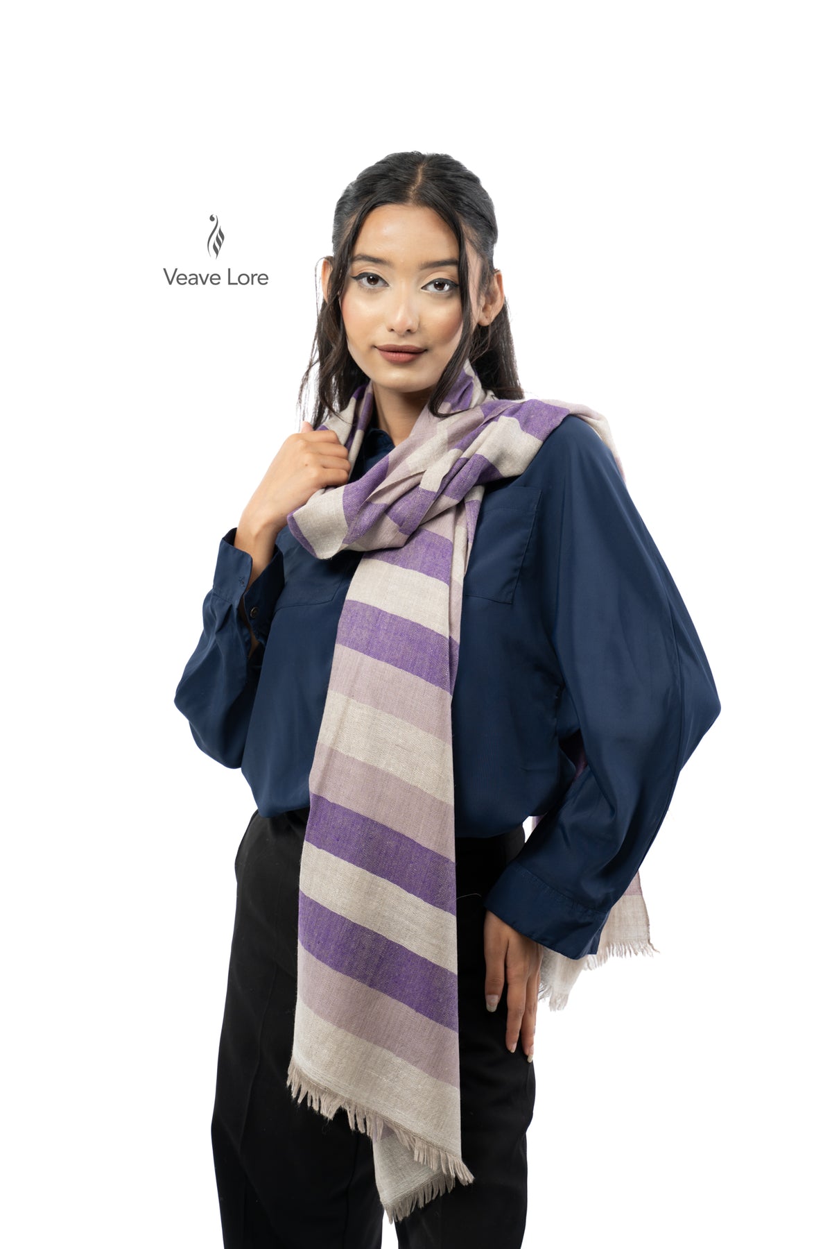 Amethyst Stratum Pashmina Stole