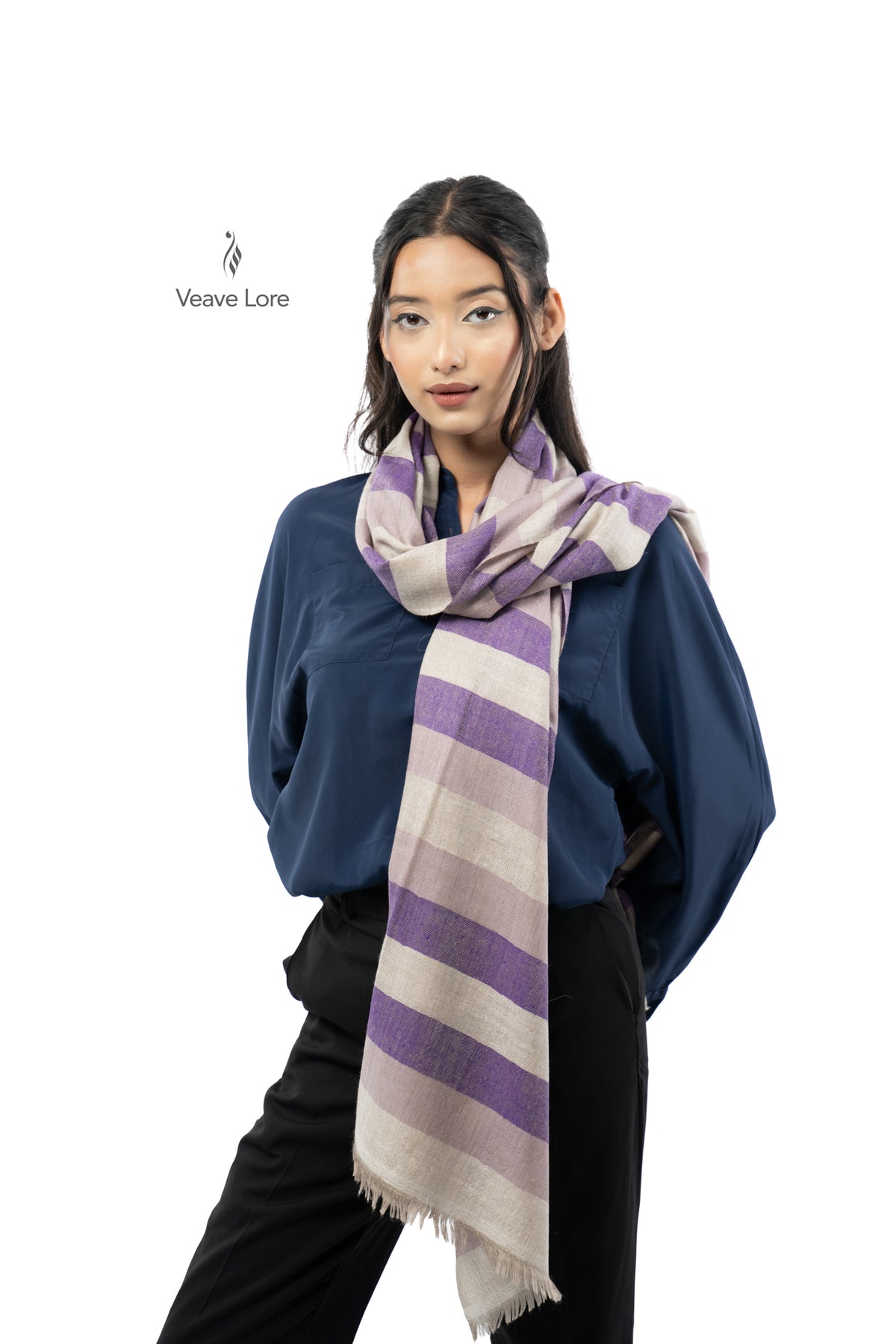 Amethyst Stratum Pashmina Stole