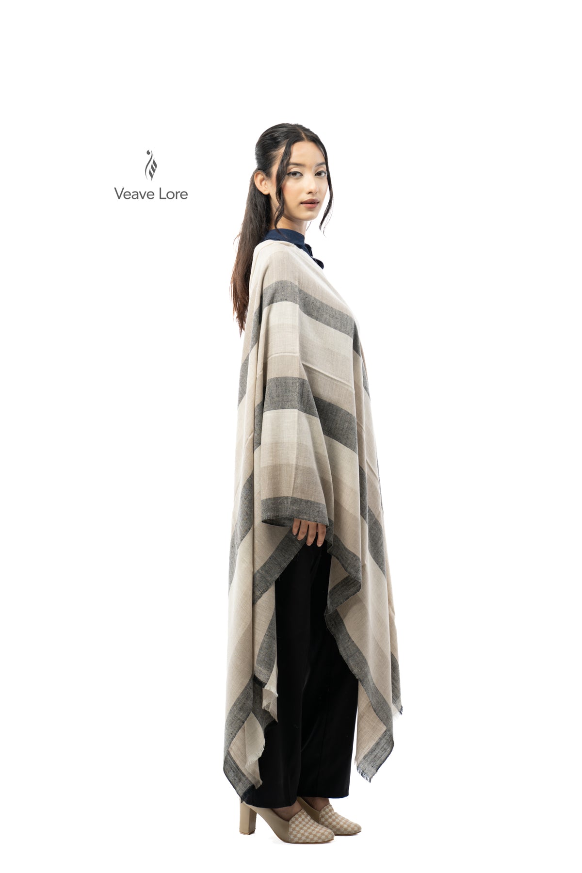 Oat Margin Pashmina Stole