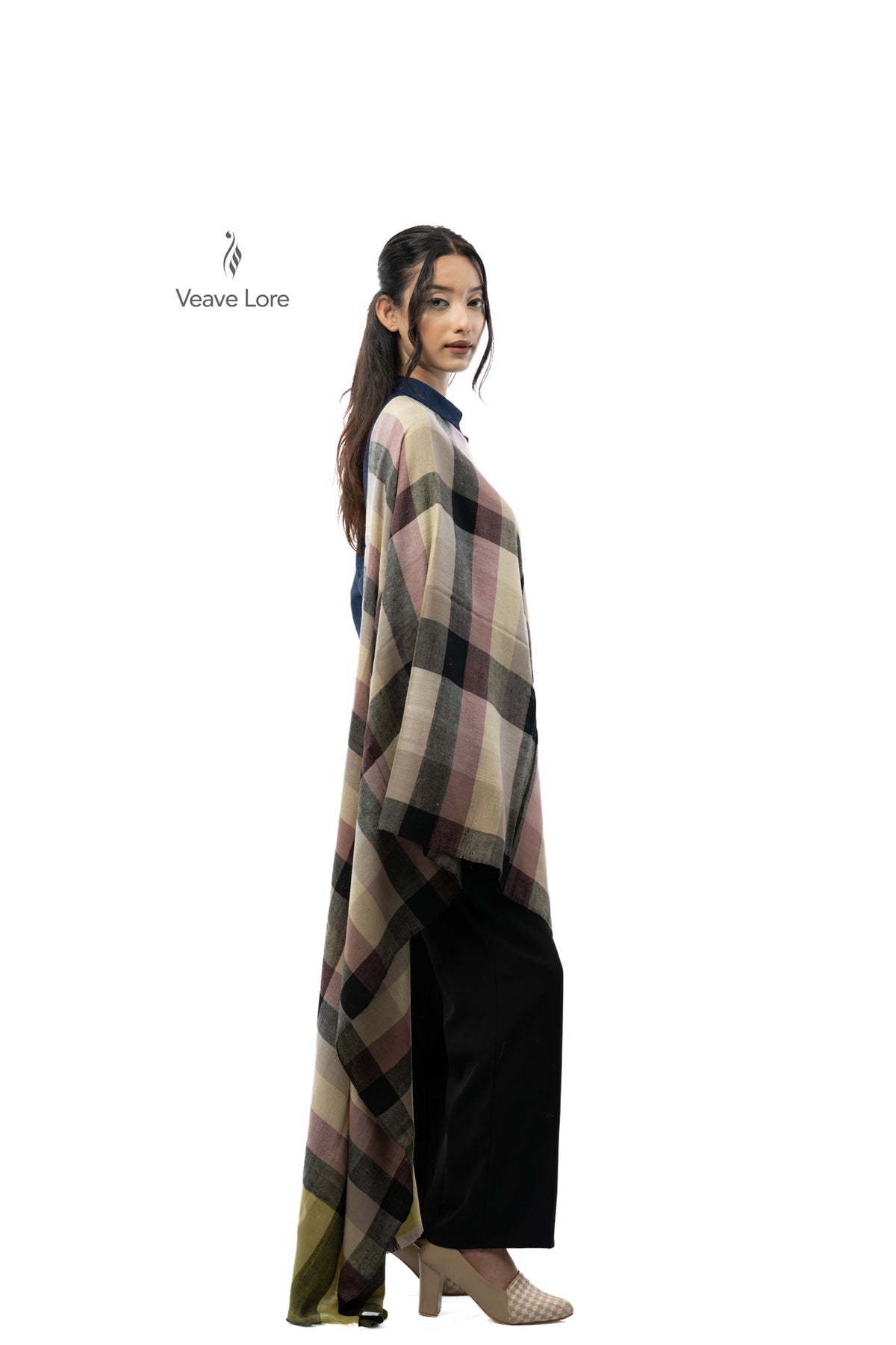 Heather Latticework Pashmina Stole