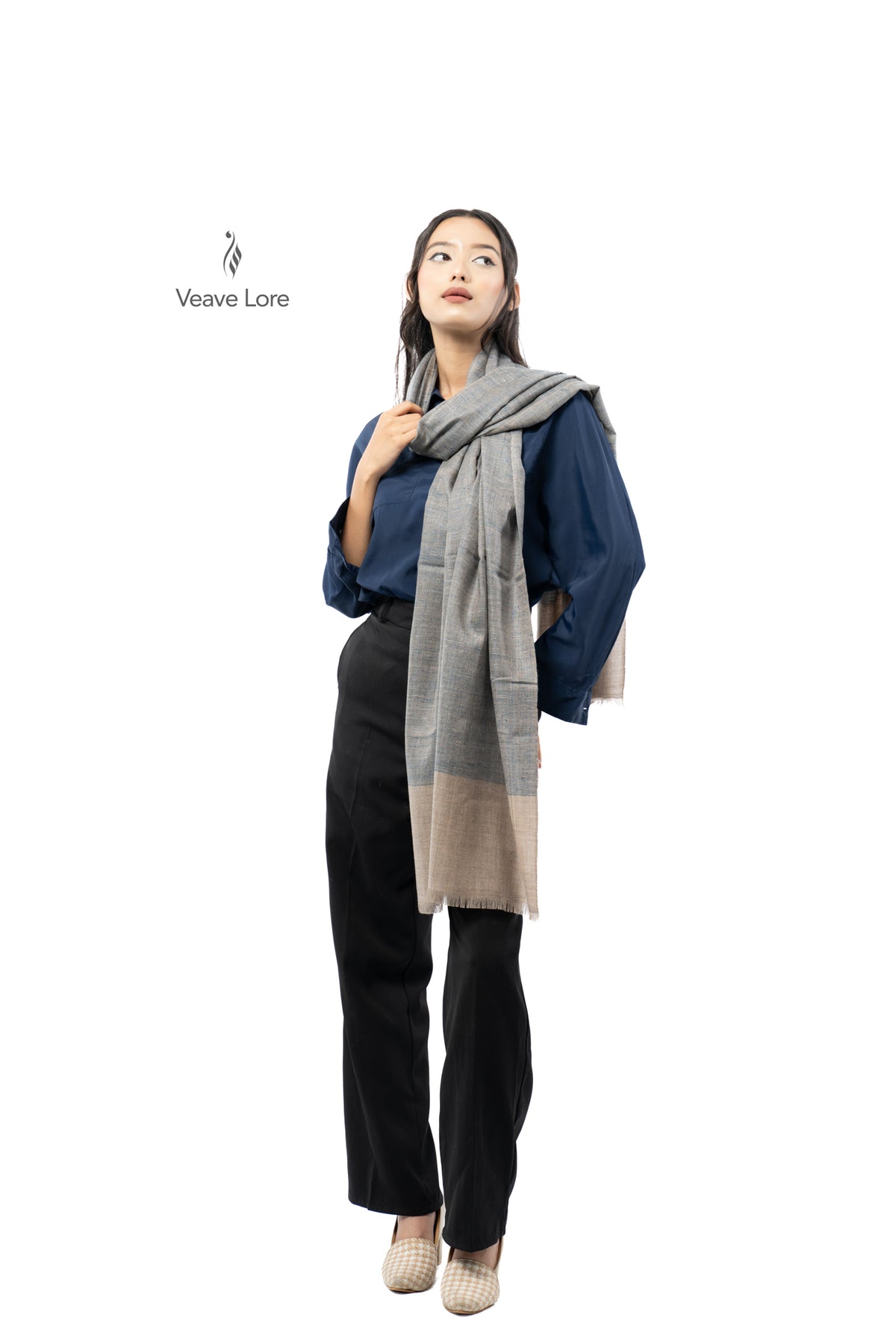 Granite Threshold Pashmina Stole