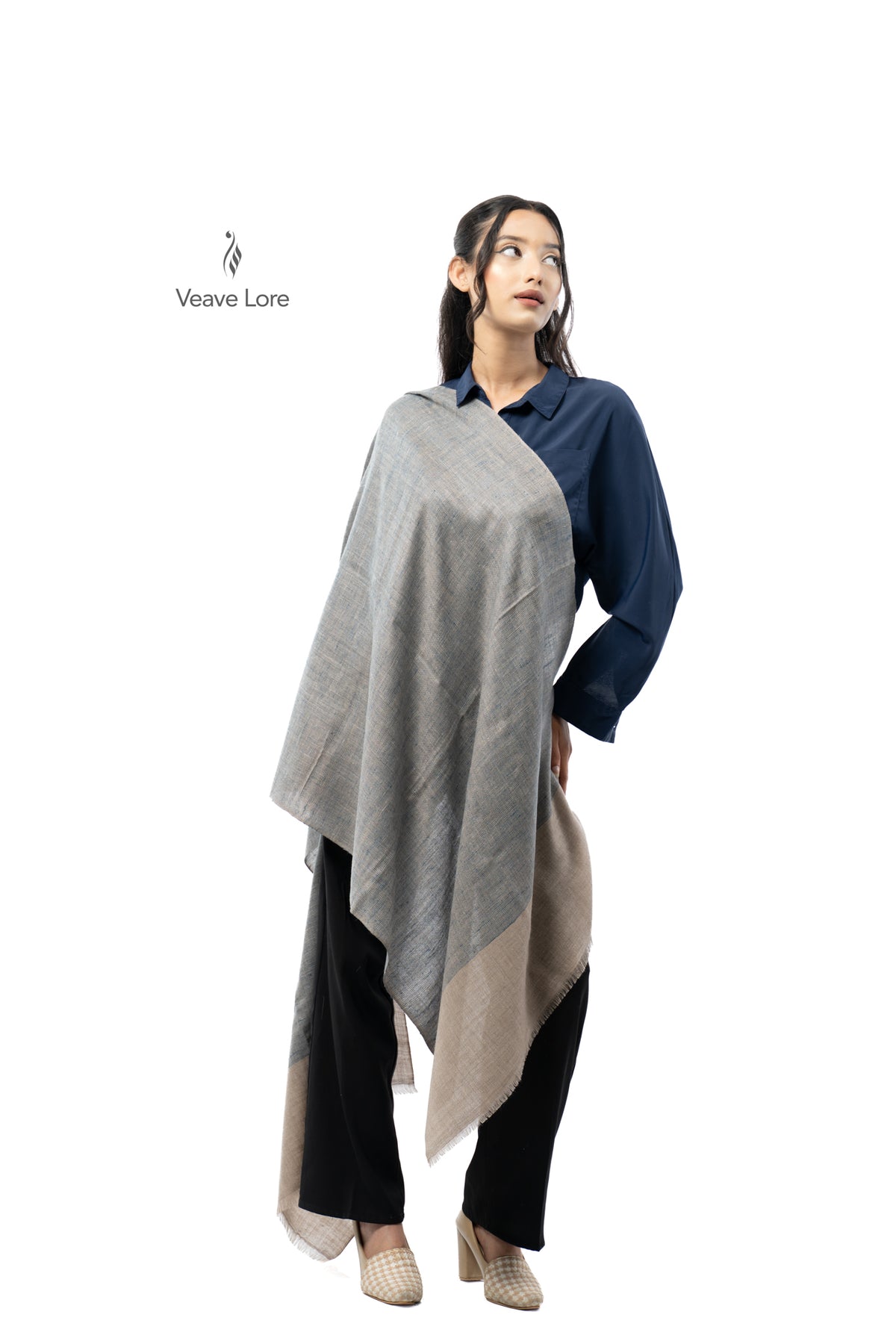 Granite Threshold Pashmina Stole