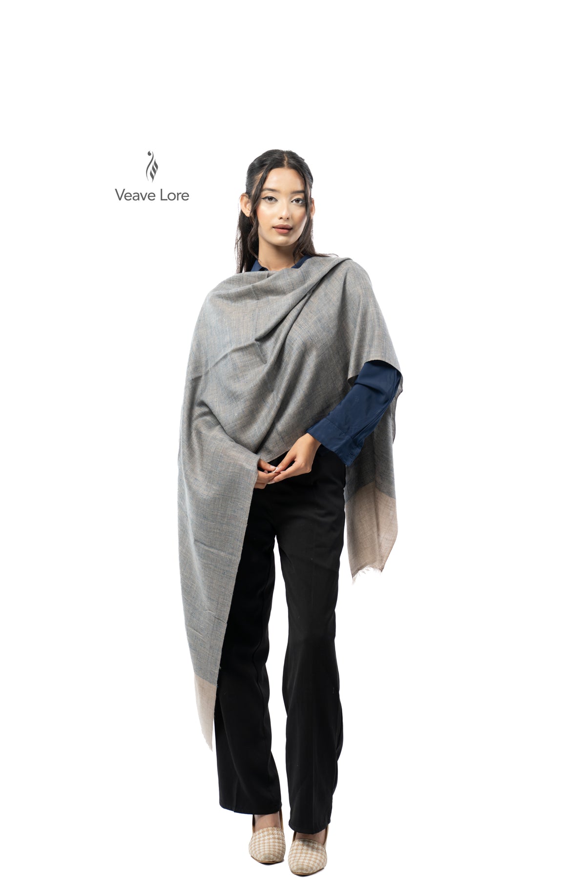 Granite Threshold Pashmina Stole