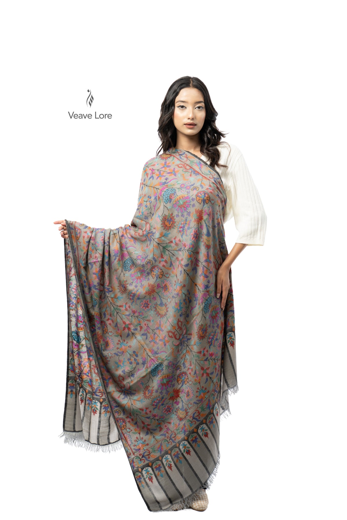 The Misted Garden Pashmina Shawl