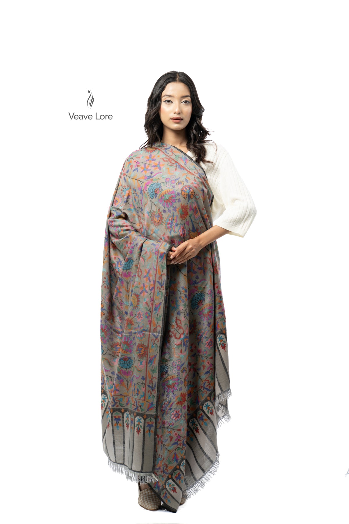 The Misted Garden Pashmina Shawl