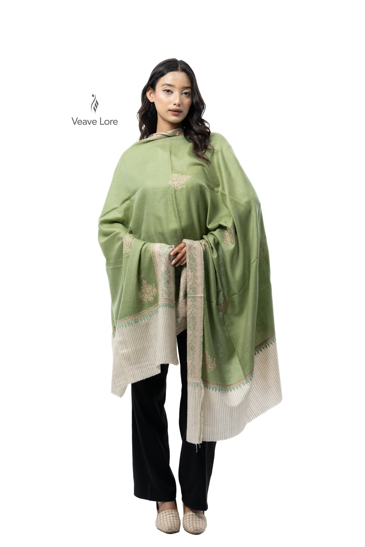 Sage Sprig Pashmina Shawl