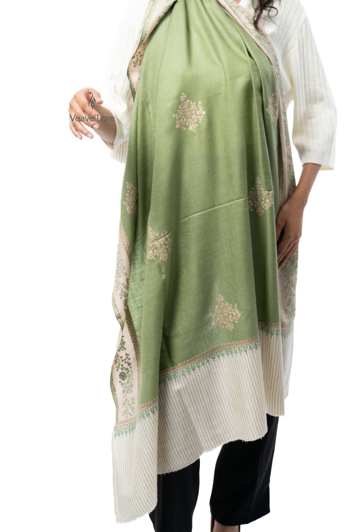 Sage Sprig Pashmina Shawl