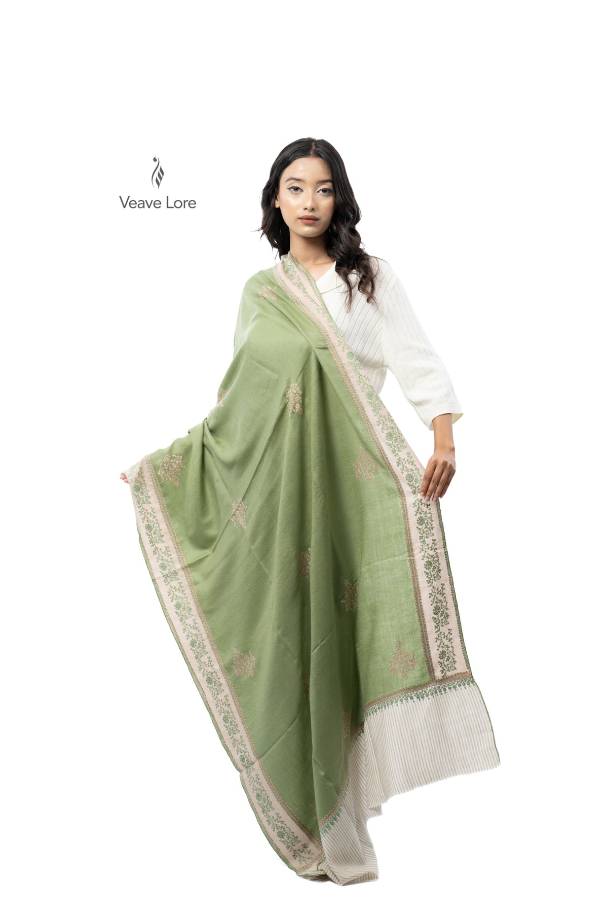 Sage Sprig Pashmina Shawl