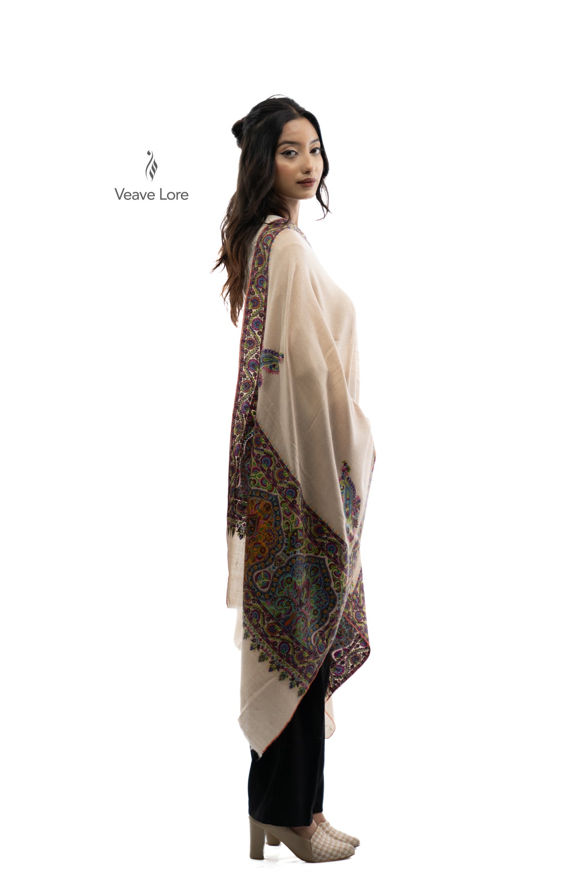 Almond Palette Pashmina Stole