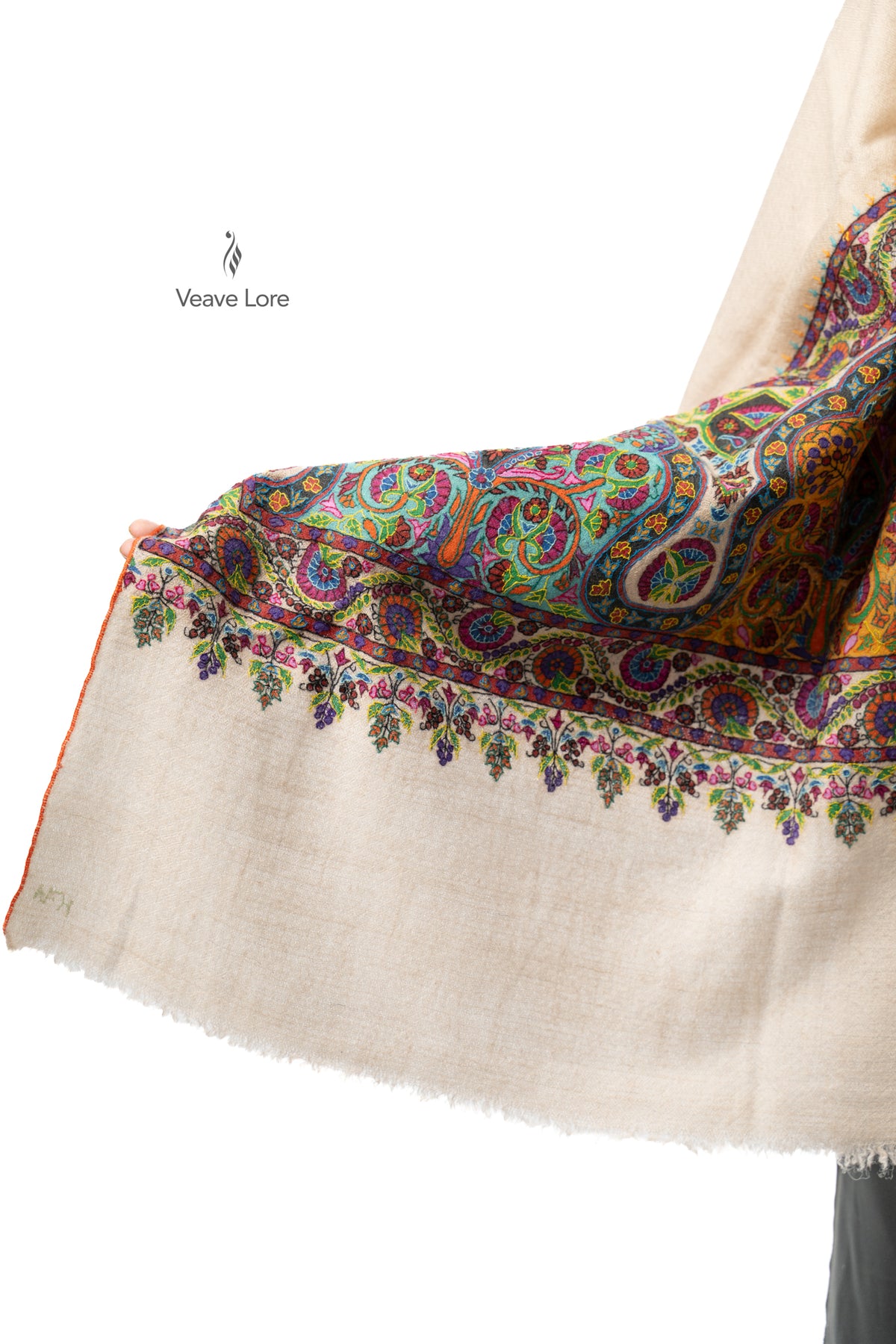 Almond Palette Pashmina Stole