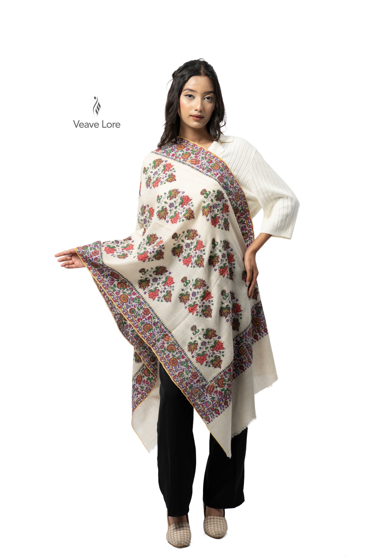 Ivywhite Chinar Pashmina Stole