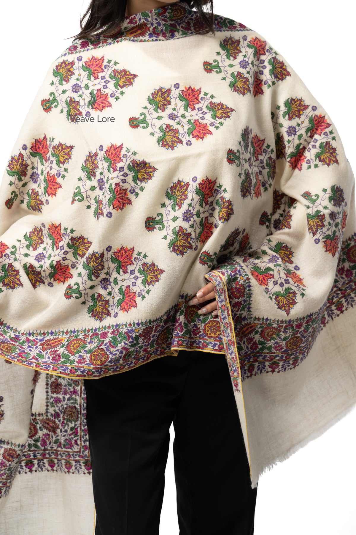 Ivywhite Chinar Pashmina Stole